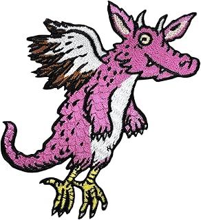 Pink Dragon Sew On Patch