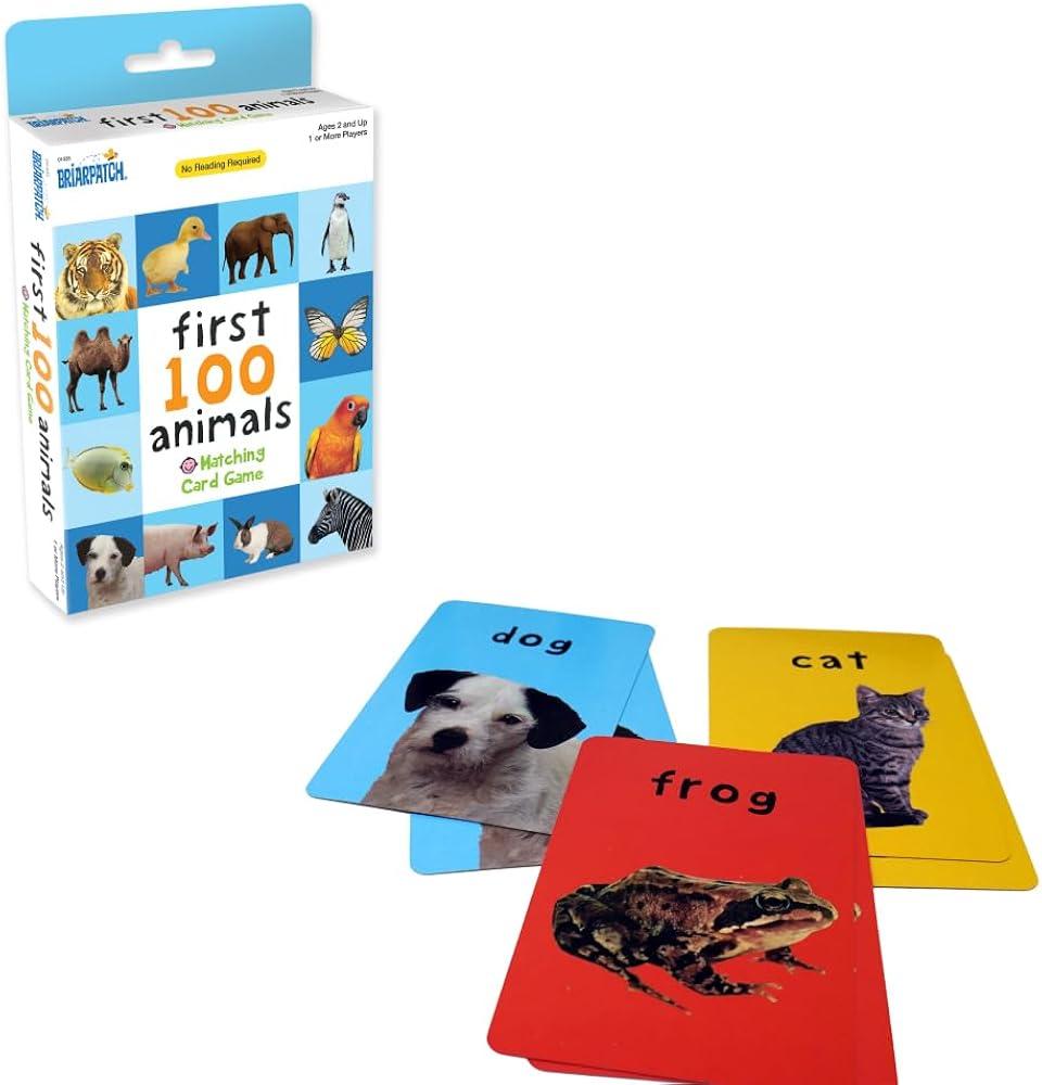 First 100 Animals Card Game