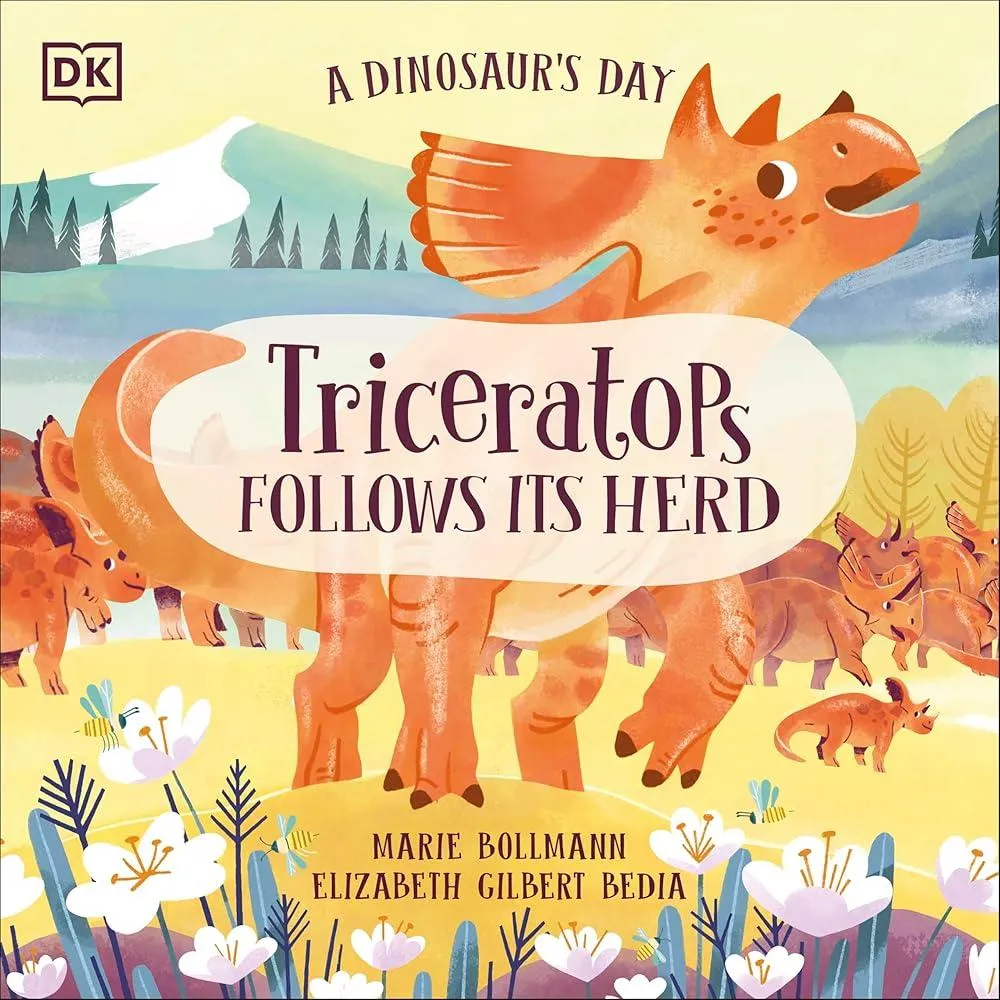 A Dinosaur's Day: Triceratops Follows Its Herd