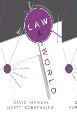 Of Law and the World