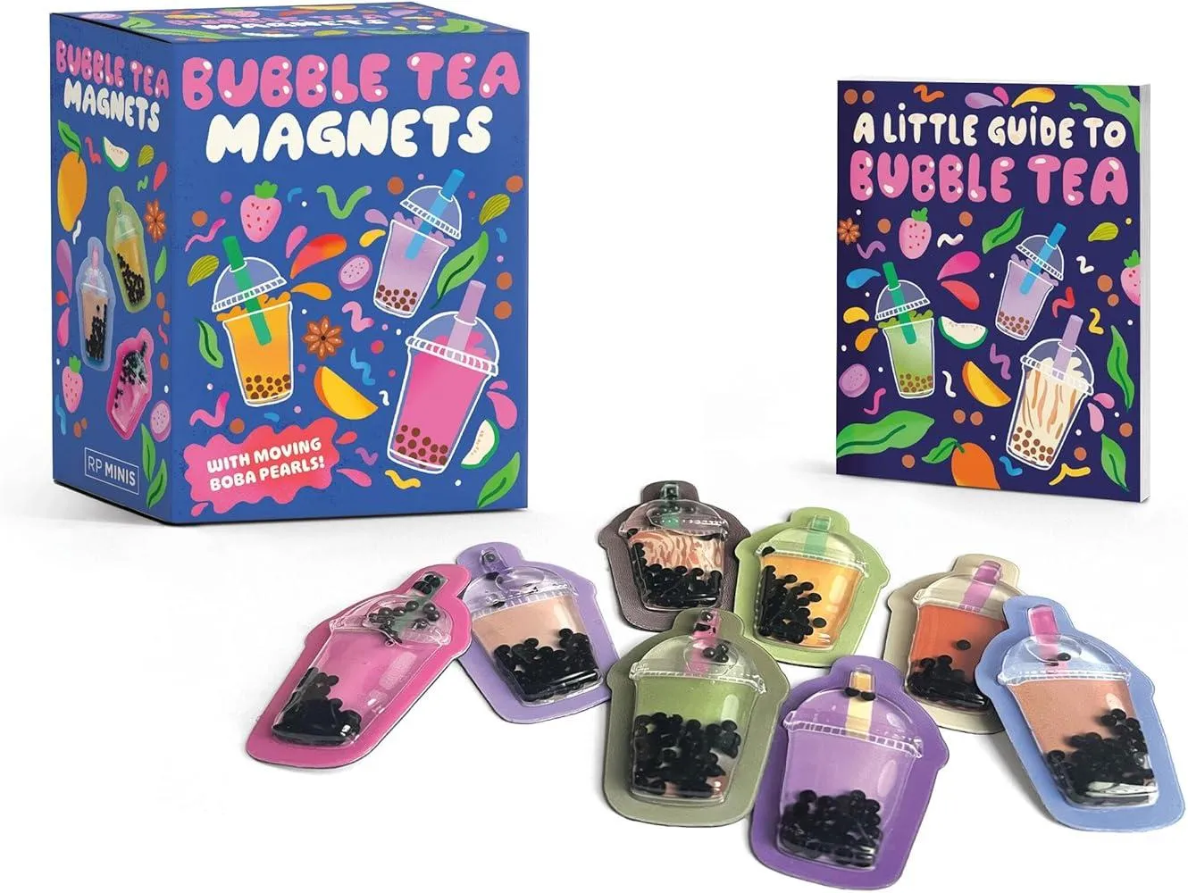 Bubble Tea Magnets : With Moving Boba Pearls!