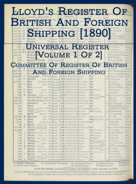 Lloyd's Register of British and Foreign Shipping [1890]