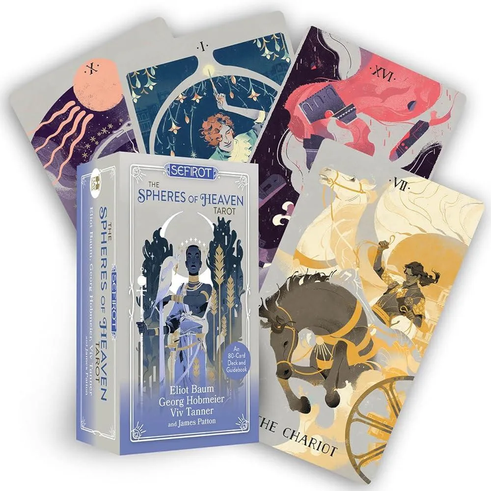 Sefirot – The Spheres of Heaven Tarot : An 80-Card Deck & Guidebook Inspired by Marseille Tarot, Kabbalistic Teachings, and Esoteric Wisdom