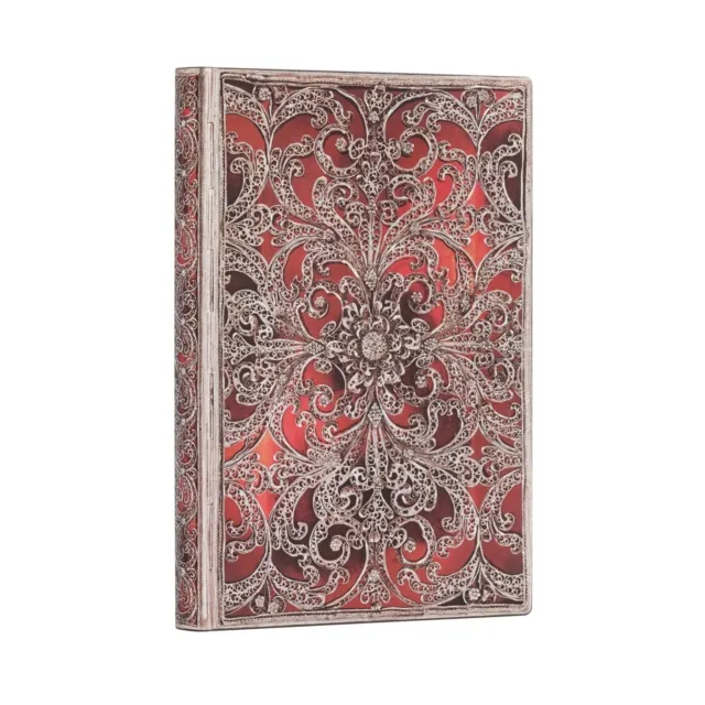 Garnet (Silver Filigree Collection) Midi Unlined Softcover Flexi Journal