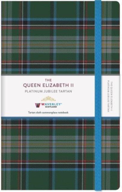 The Queen Elizabeth II Platinum Jubilee Tartan Cloth Large Notebook