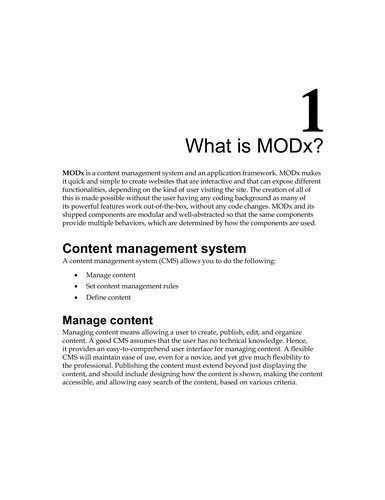 ModX Web Development -