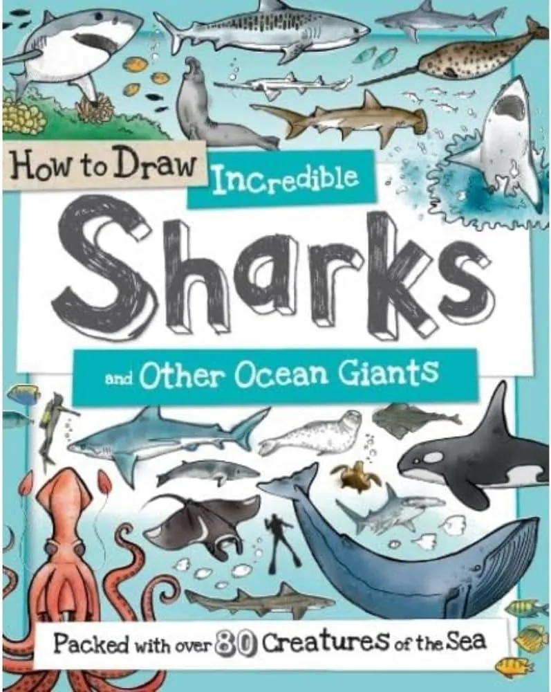 How to Daw Incredible Sharks and other Ocean Giants : 4