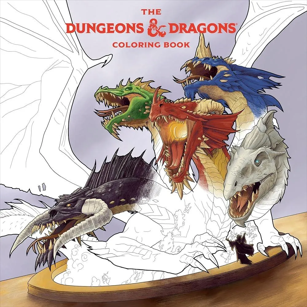 The Dungeons & Dragons Coloring Book : 80 Adventurous Line Drawings