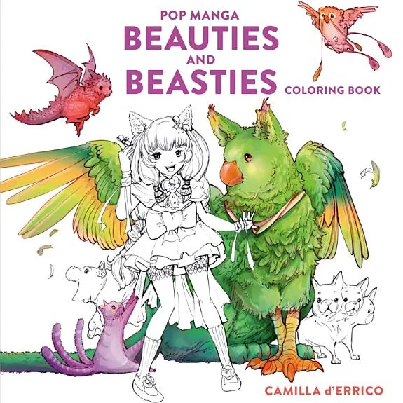 Pop Manga Beauties and Beasties Coloring Book