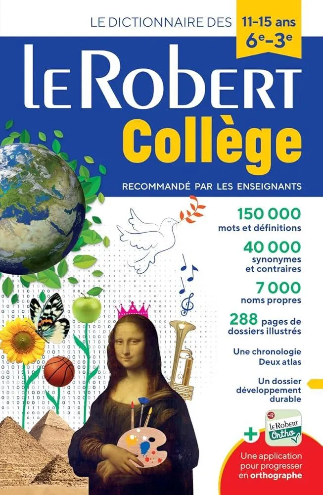 Le Robert College 2024 : Monolingual French Dictionary for College Students