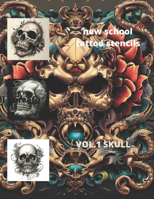 New school tattoo stencils.vol.1 skull