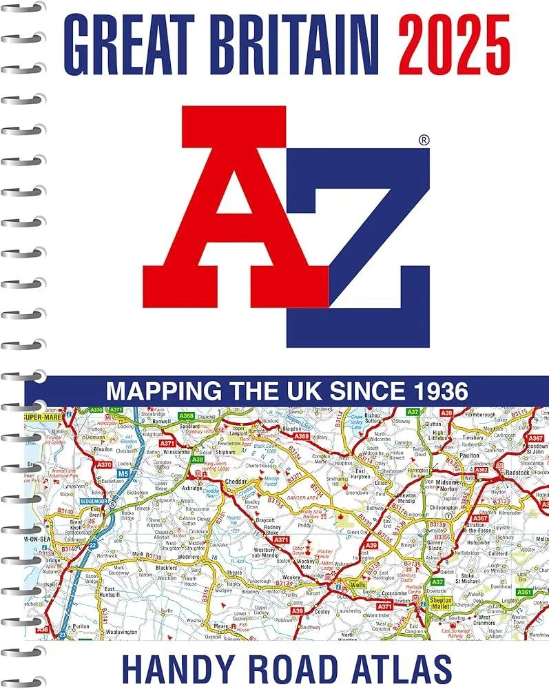 Great Britain A-Z Handy Road Atlas 2025 (A5 Spiral)