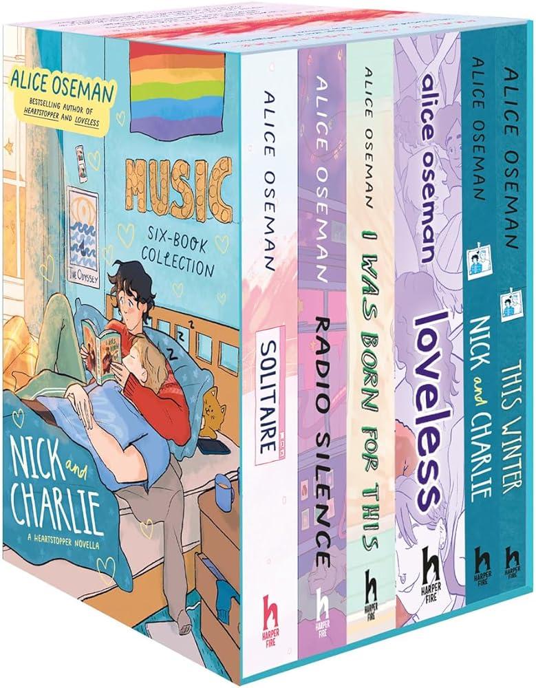 Alice Oseman Six-Book Collection Box Set (Solitaire, Radio Silence, I Was Born For This, Loveless, Nick and Charlie, This Winter)