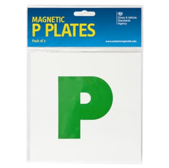 The official DVSA magnetic P plates