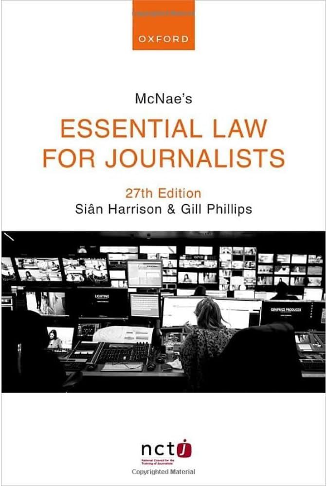 McNae's Essential Law for Journalists