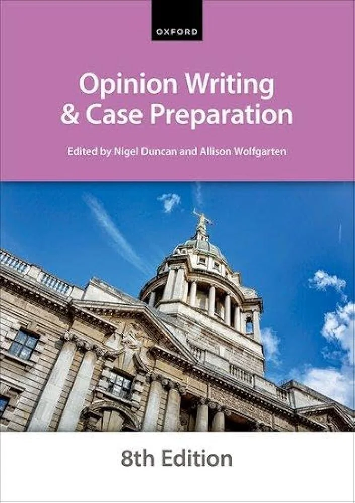 Opinion Writing and Case Preparation