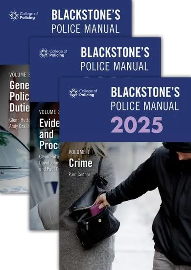 Blackstone's Police Manuals 2025 Three Volume Set