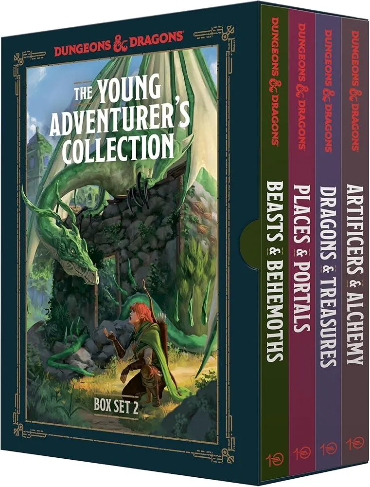 The Young Adventurer's Collection Box Set 2 (Dungeons & Dragons 4-Book Boxed Set) : Beasts & Behemoths, Dragons & Treasures, Places & Portals, Artificers & Alchemy