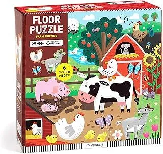 Farm Friends 25 Piece Floor Puzzle with Shaped Pieces