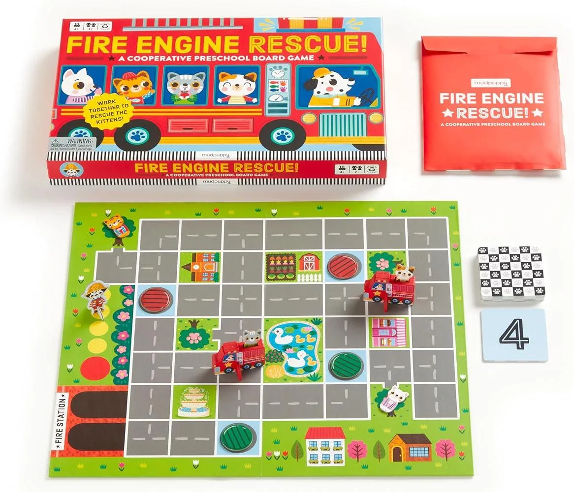 Fire Engine Rescue! Cooperative Board Game