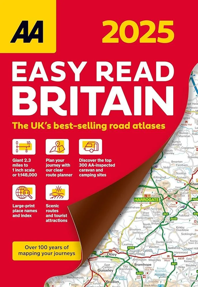 AA Easy Read Atlas Britain 2025