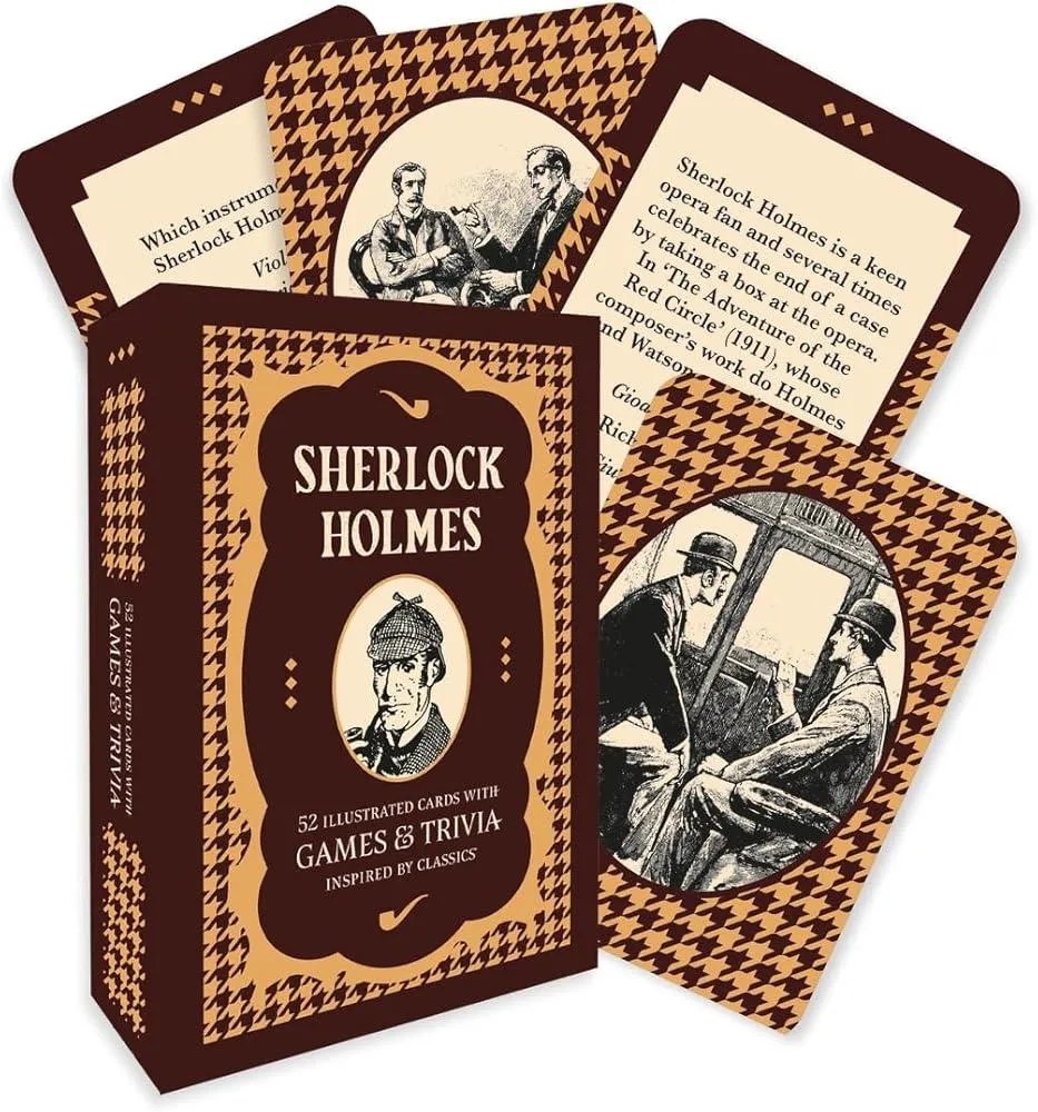 Sherlock Holmes - A Card and Trivia Game : 52 illustrated cards with games and trivia inspired by classics