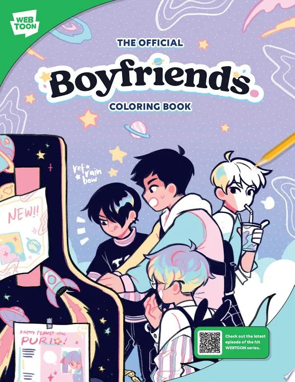 The Official Boyfriends. Coloring Book : 46 original illustrations to color and enjoy