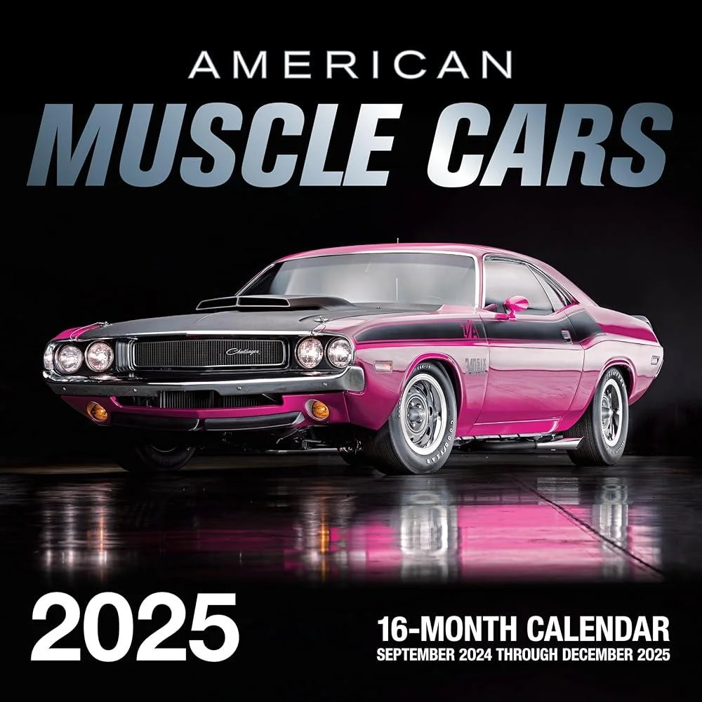 American Muscle Cars 2025 : 16-Month Calendar: September 2024 to December 2025