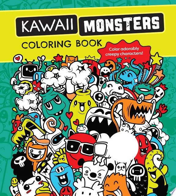 Kawaii Monsters Coloring Book : Color Adorably Creepy Characters - More Than 100 Pages to Color!