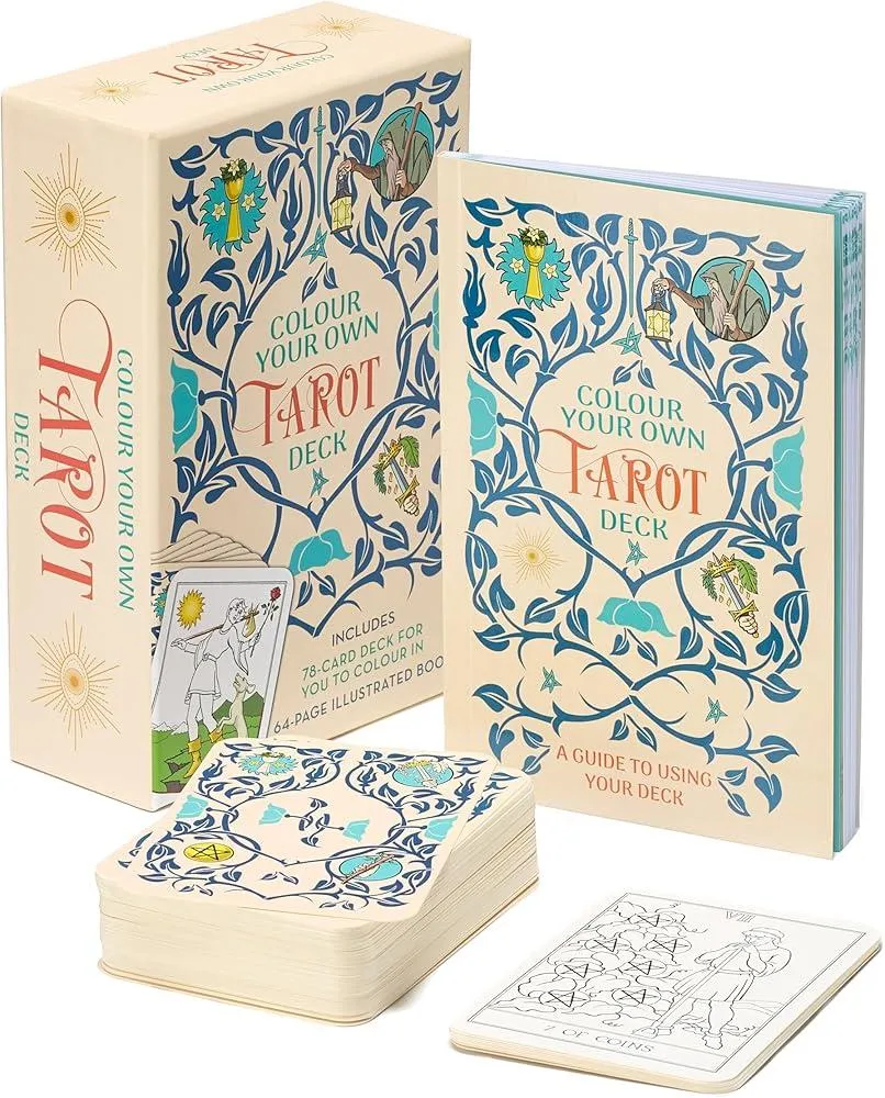 Colour Your Own Tarot Book & Card Deck : Includes 78 cards to colour in and a 64-page book