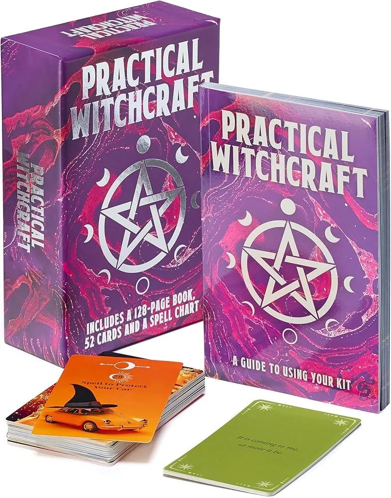 Practical Witchcraft Book & Card Deck : Includes 128-page book, 52 cards and a spell chart