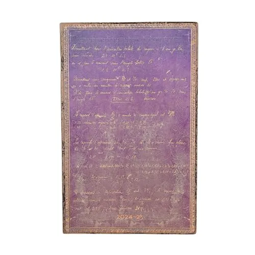 Marie Curie, Science of Radioactivity (Embellished Manuscripts Collection) Maxi 18-month Vertical Softcover Flexi Dayplanner 2025 (Elastic Band Closure)