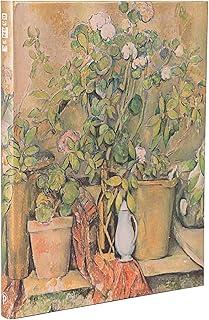 Cezanne’s Terracotta Pots and Flowers Ultra Lined Hardback Journal (Elastic Band Closure)