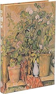 Cezanne’s Terracotta Pots and Flowers Mini Lined Hardback Journal (Elastic Band Closure)