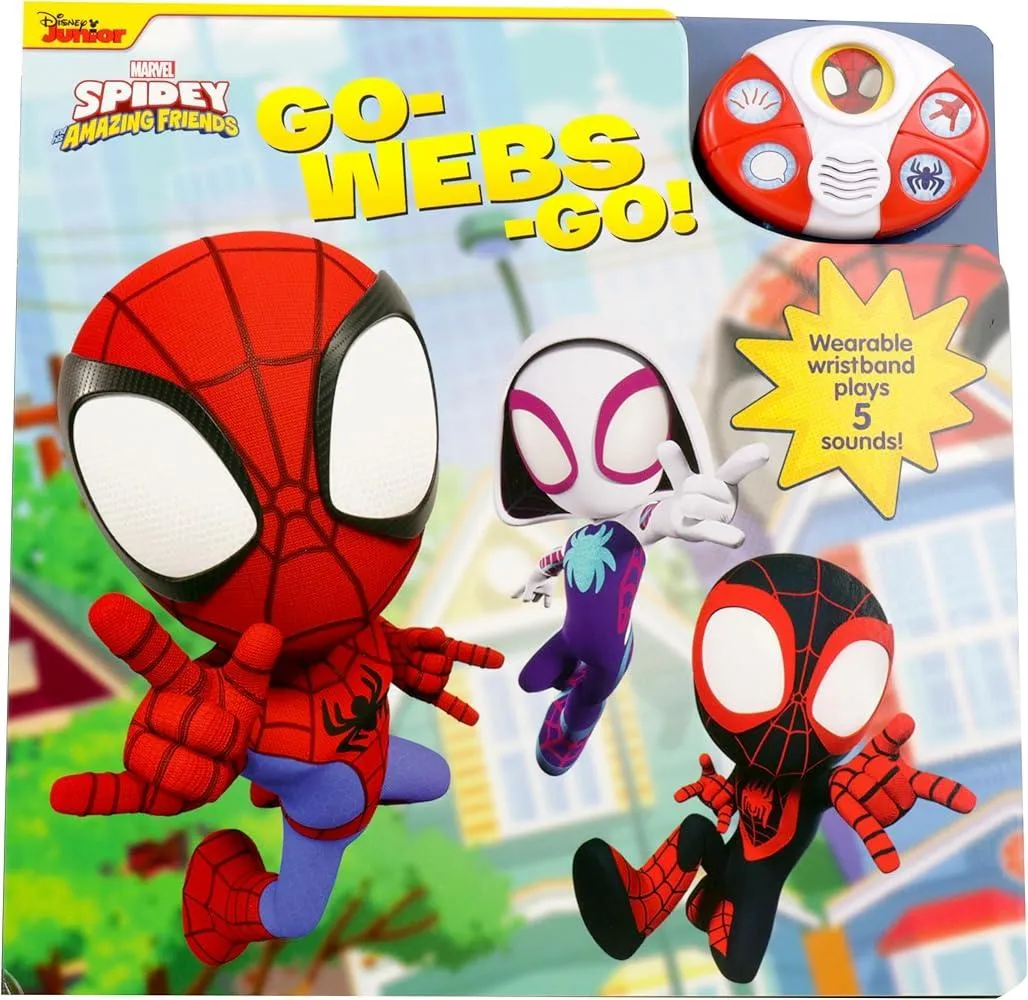 Disney Junior Marvel Spidey and His Amazing Friends: Go-Webs-Go! Sound Book and Wristband