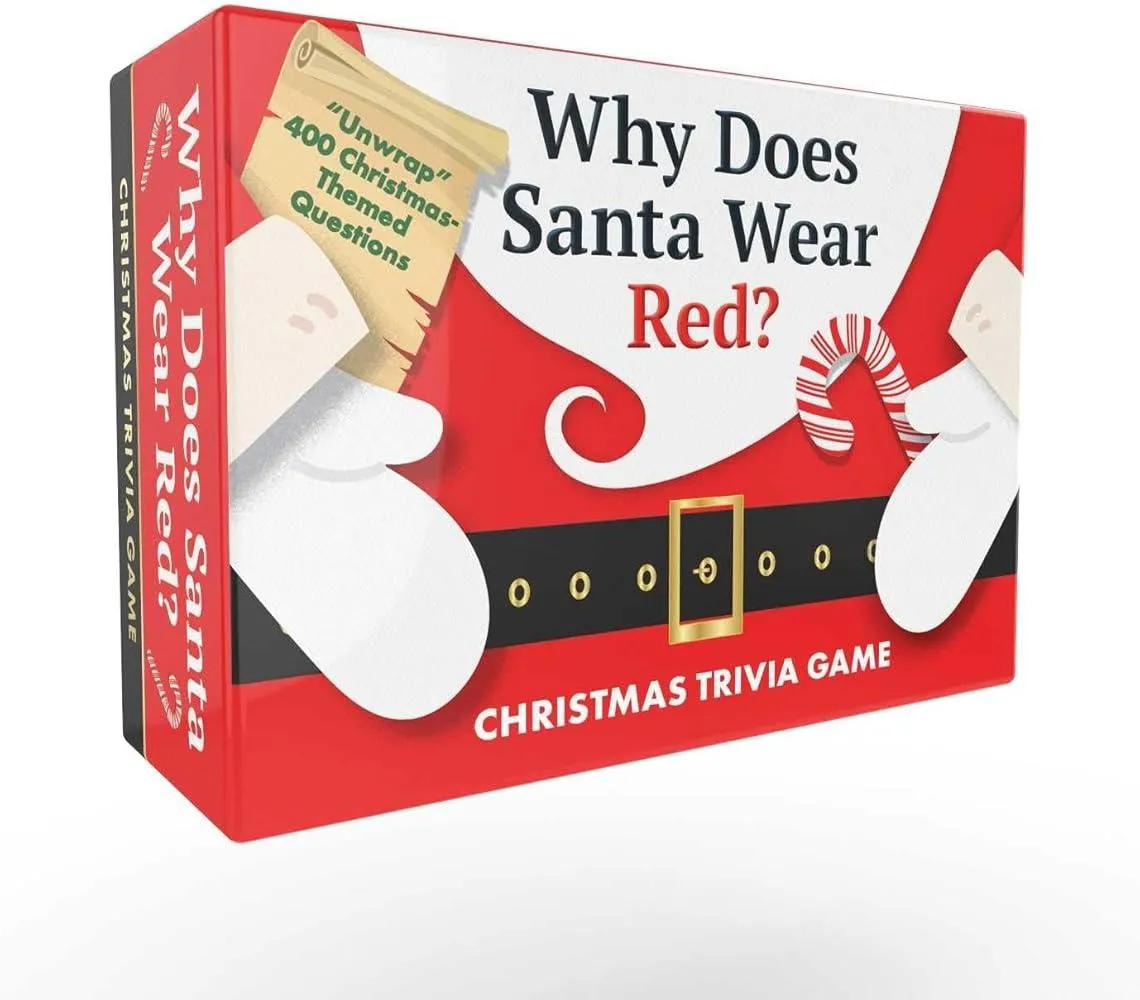 Why Does Santa Wear Red? Christmas Trivia Game : "Unwrap" 400 Christmas-Themed Questions