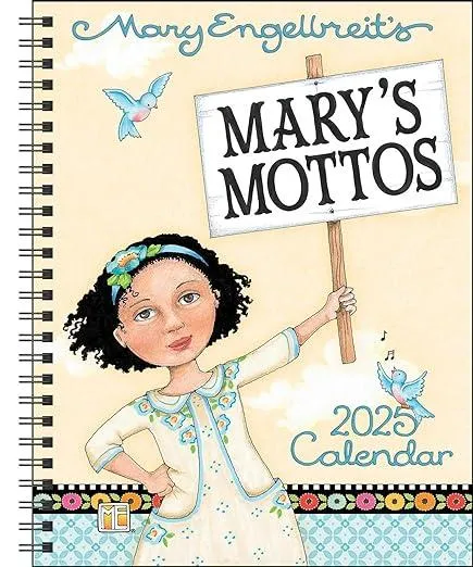 Mary Engelbreit's Mary's Mottos 12-Month 2025 Monthly/Weekly Planner Calendar