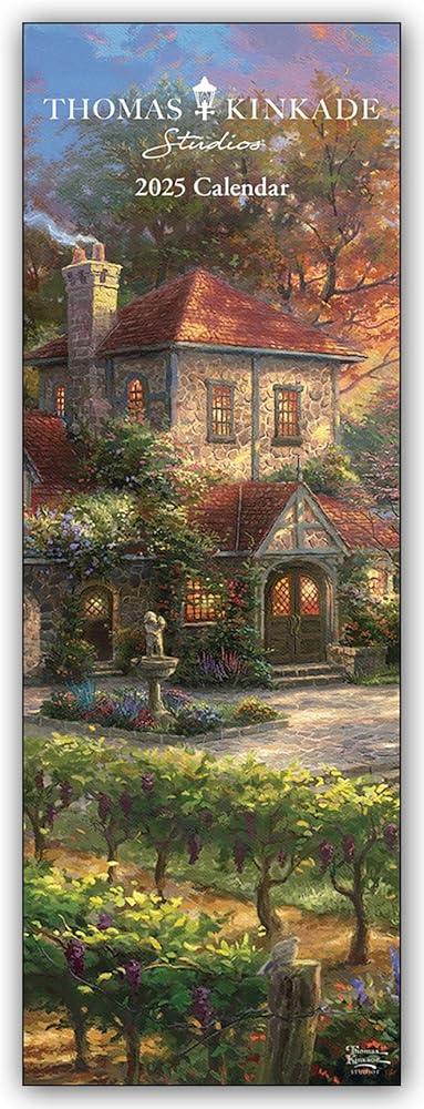 Thomas Kinkade Studios 2025 Slim Calendar