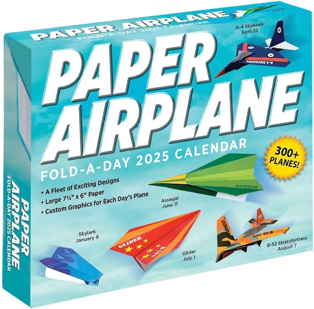 Paper Airplane 2025 Fold-A-Day Calendar