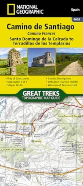 Camino de Santiago - Camino Frances Map 2 of 4