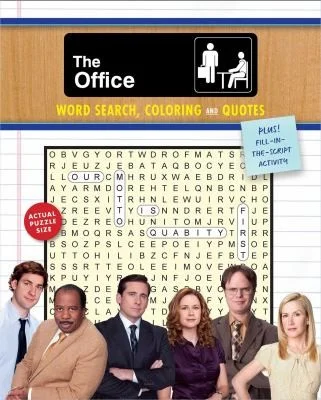 The Office Word Search, Coloring and Quotes : Plus Fill-in-the-Script Activity