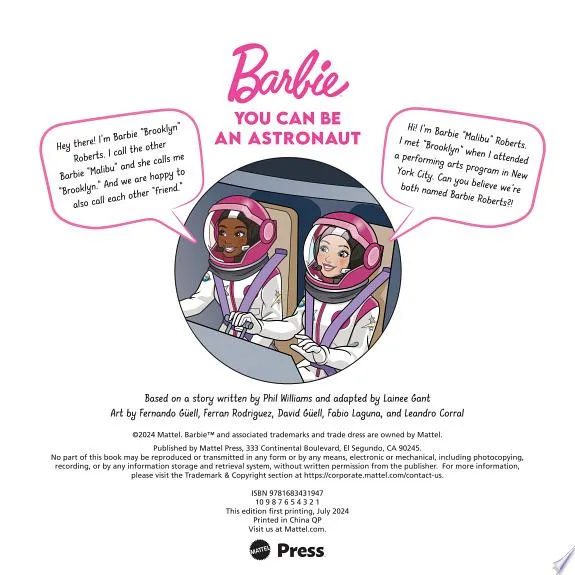 Barbie: You Can Be An Astronaut