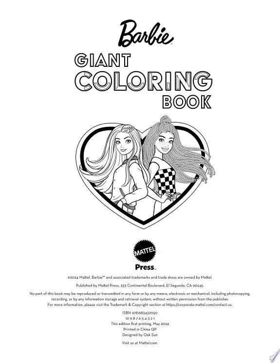 Barbie: Giant Coloring Book