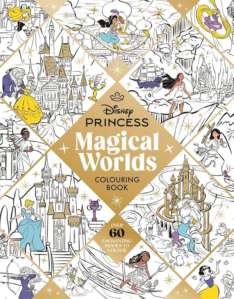 Disney Princess Magical Worlds Colouring Book