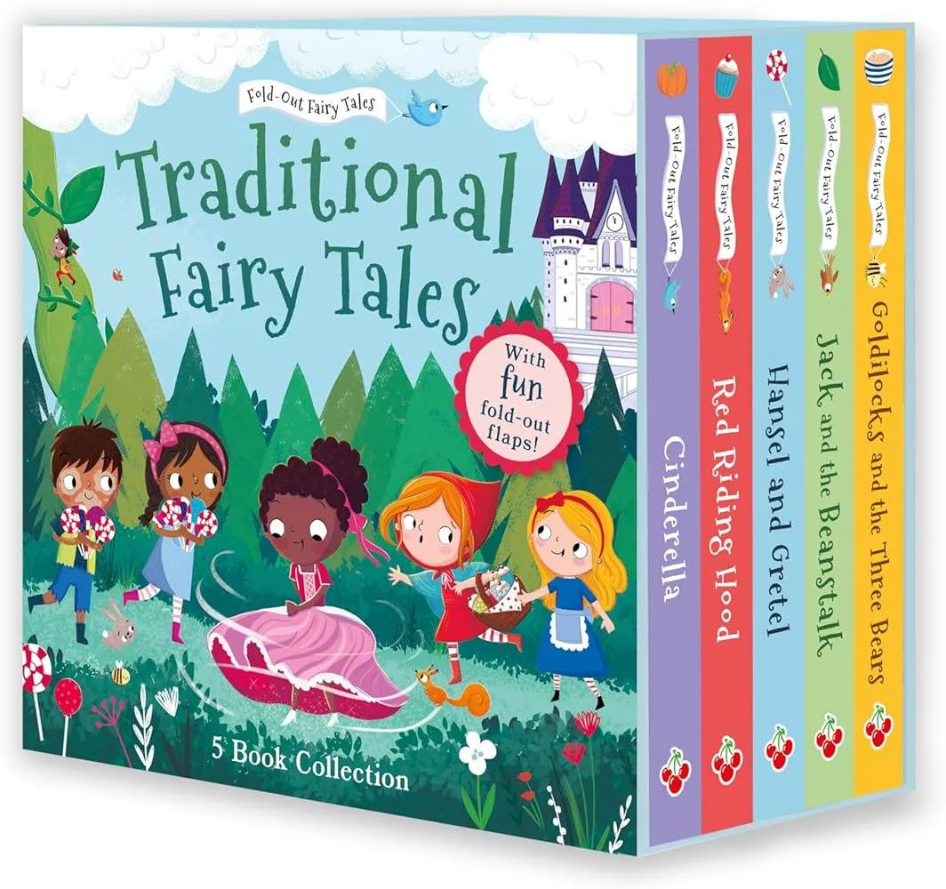 Traditional Fold-Out Fairy Tales 5-Book Collection