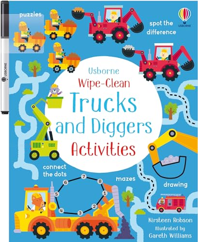 Wipe-Clean Trucks and Diggers Activities