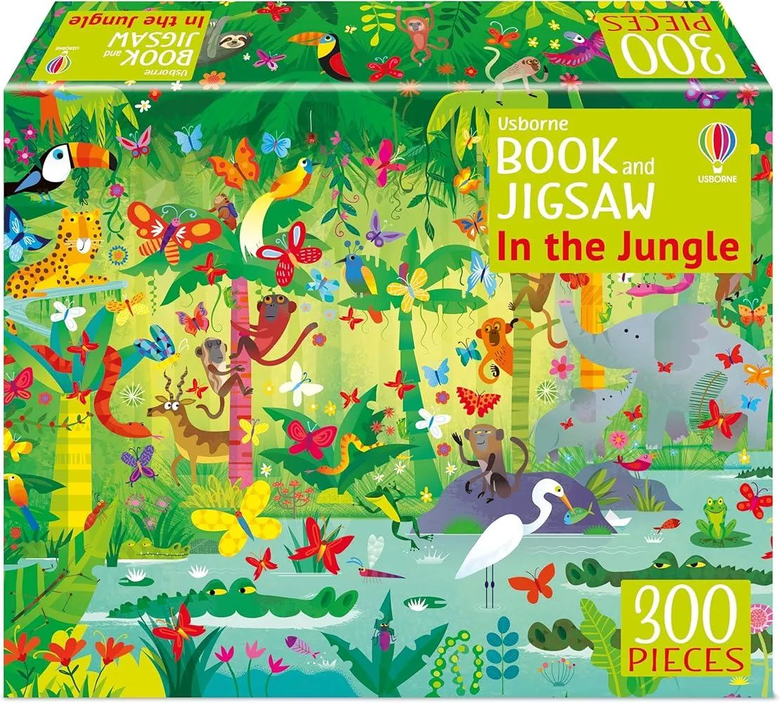 Usborne Book and Jigsaw In the Jungle