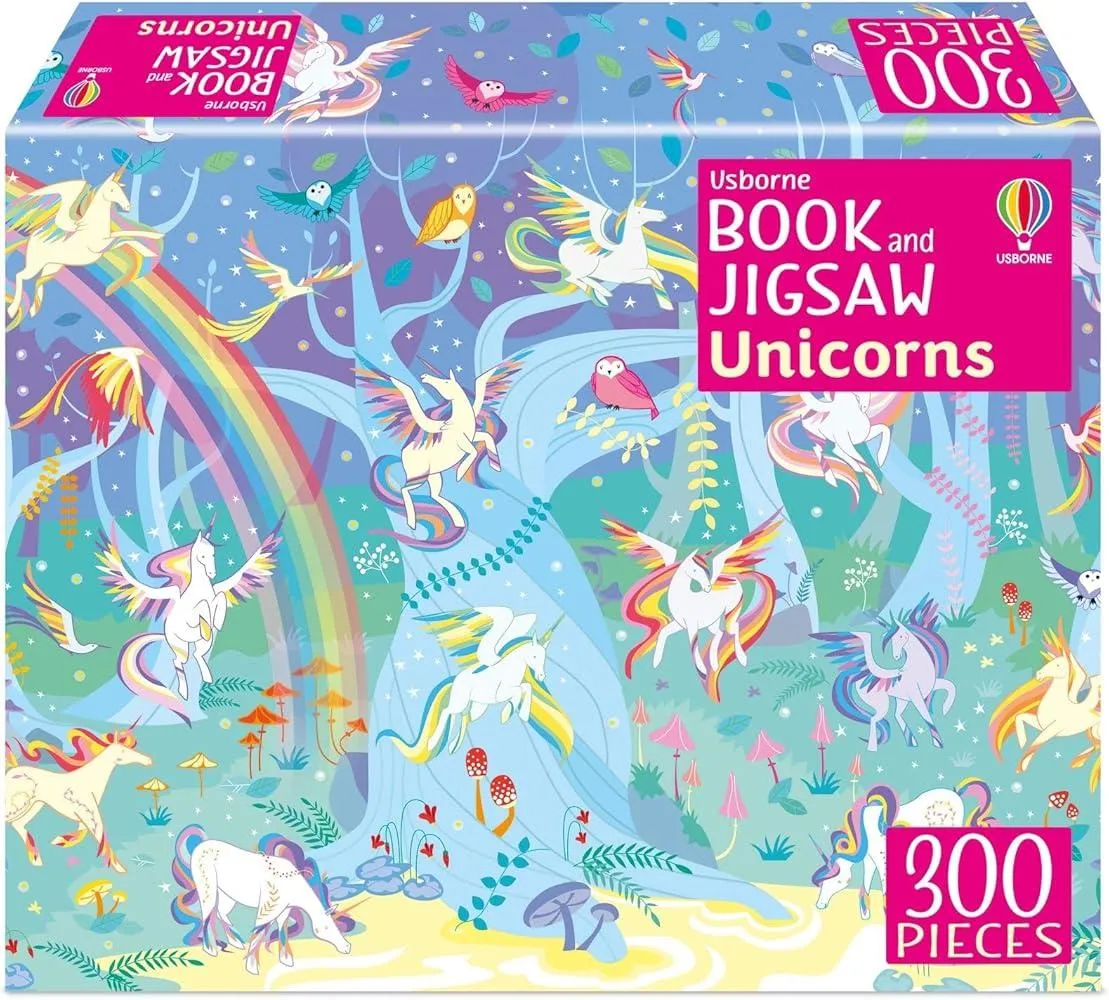 Usborne Book and Jigsaw Unicorns