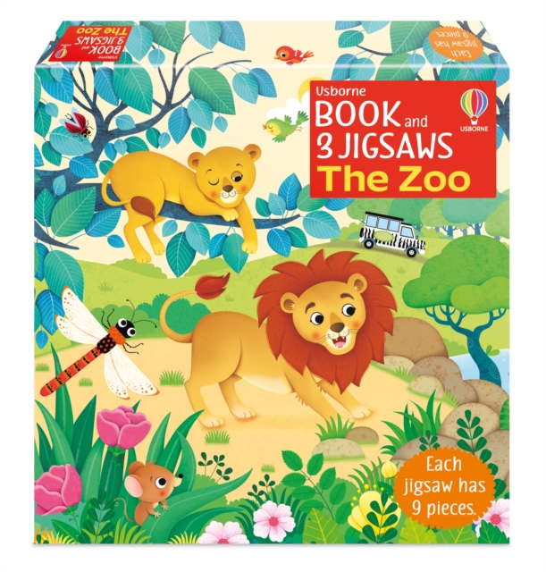 Usborne Book and 3 Jigsaws