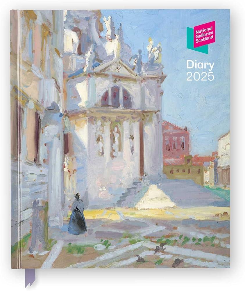 National Galleries Scotland 2025 Desk Diary Planner - Week to View, Illustrated throughout